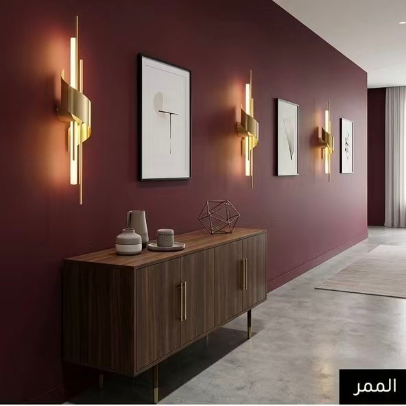 Modern Artistic Wall Sconce Brass Gold Brushed Stainless Steel & White Silicone LED Light 10W Fixed