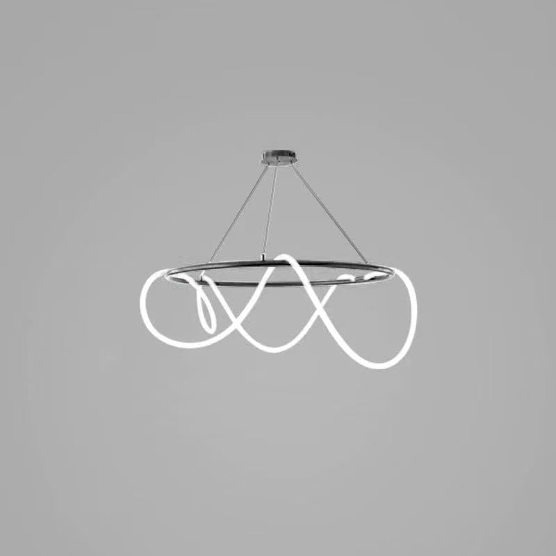 Chandelier in black-B
