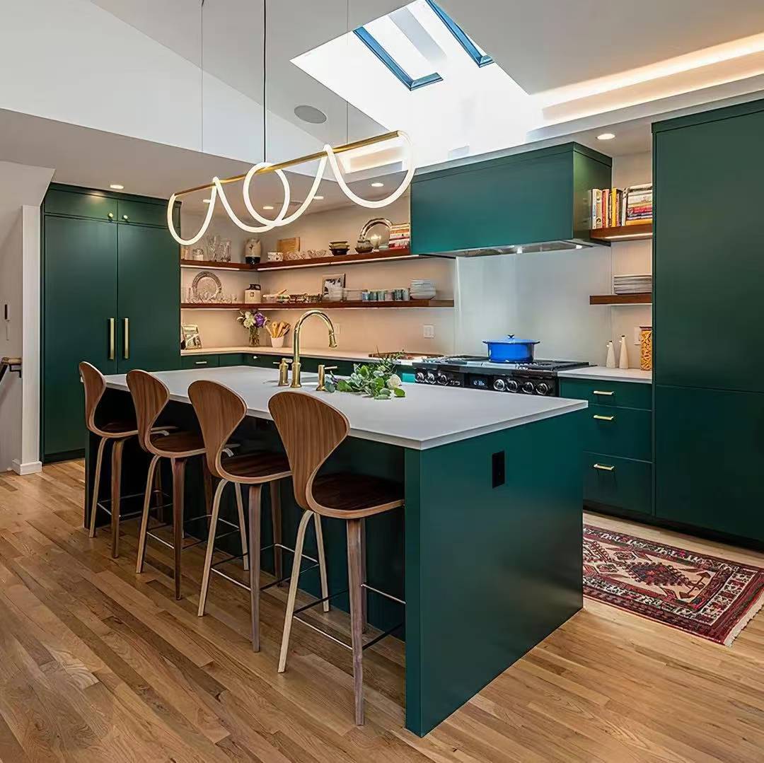 Modern Linear LED Pendant Light with Flowing Silica Tube Stainless Steel Hanging Light