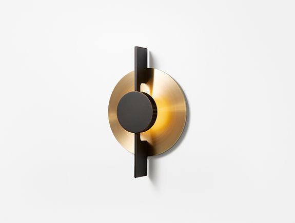 Wall Sconce in Gold and Black