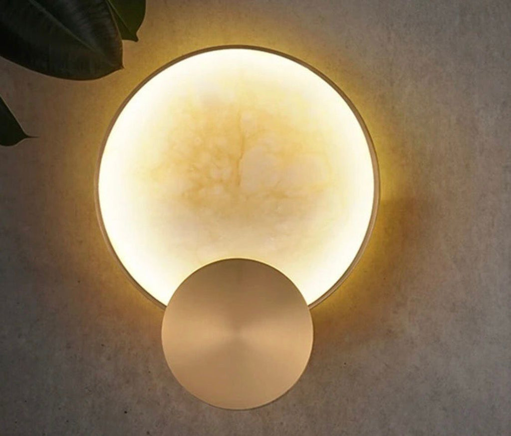 Wall Sconce in Gold and Marble