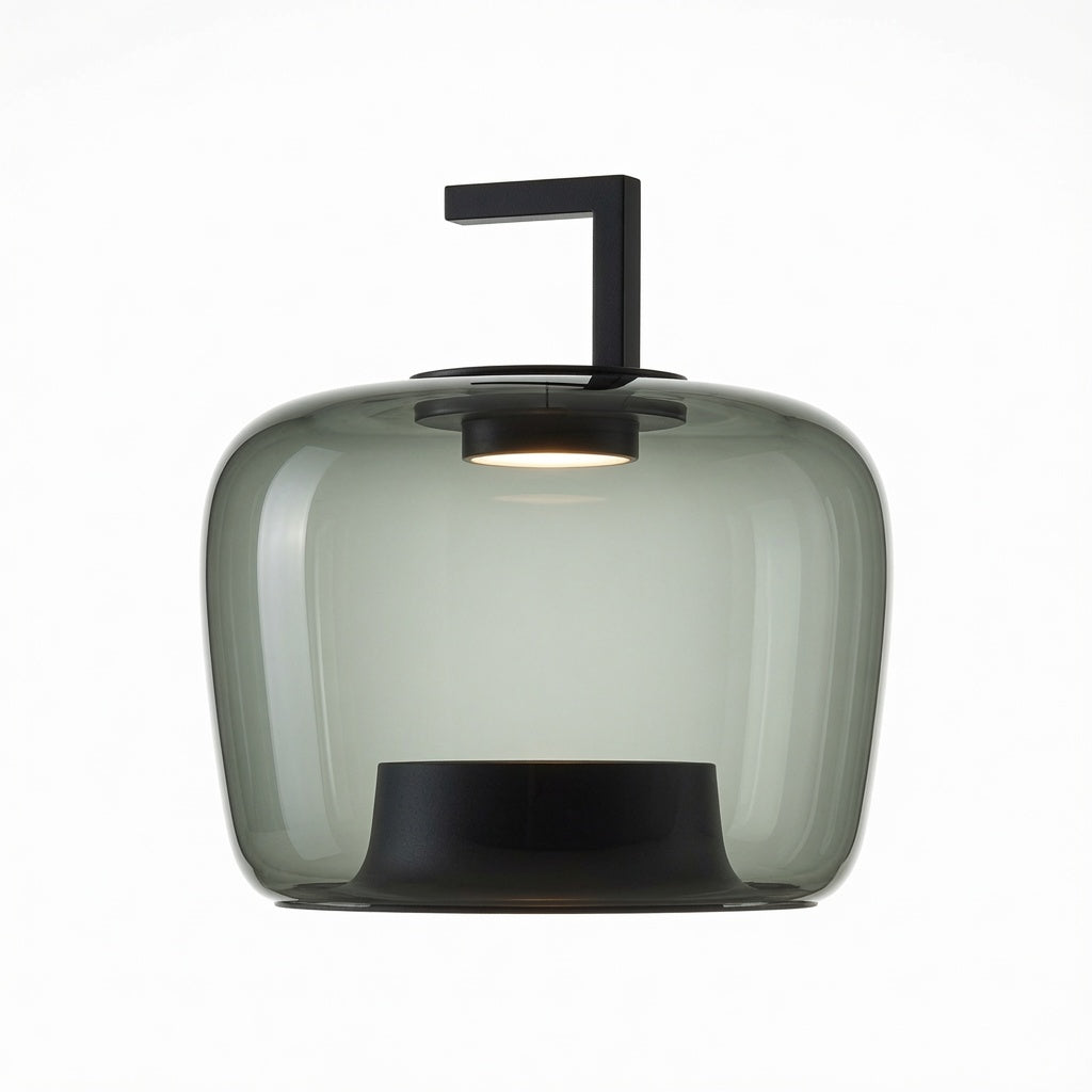 Pendant in light smoke-B
